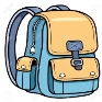school bag cartoons | School bags, Bag illustration, Drawing bag